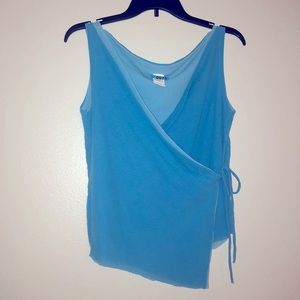 90’s tie front tank top